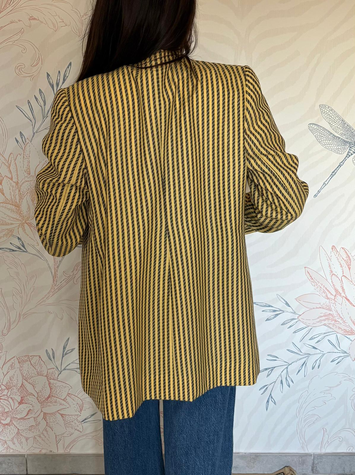 Blazer giallo a righe nere
