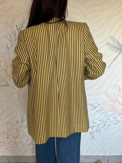 Blazer giallo a righe nere