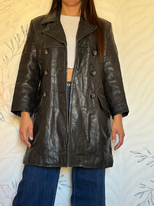Trench in pelle